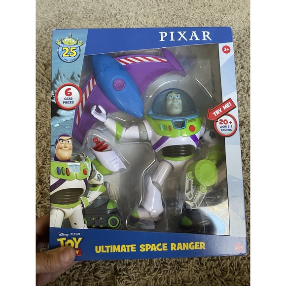 New‎ DISNEY PIXAR Toy Story TALKING BUZZ LIGHTYEAR Ultimate Space Ranger ACTION - Picture 1 of 4
